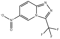 6-NITRO-3-(TRIFLUOROMETHYL)[1,2,4]TRIAZOLO[4,3-A]PYRIDINE Struktur