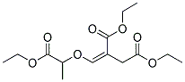 DIETHYL 2-[(2-ETHOXY-1-METHYL-2-OXOETHOXY)METHYLIDENE]SUCCINATE Struktur