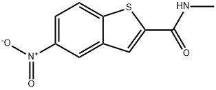 N-METHYL-5-NITRO-1-BENZOTHIOPHENE-2-CARBOXAMIDE Struktur