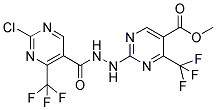 METHYL 2-(2-([2-CHLORO-4-(TRIFLUOROMETHYL)PYRIMIDIN-5-YL]CARBONYL)HYDRAZINO)-4-(TRIFLUOROMETHYL)PYRIMIDINE-5-CARBOXYLATE Struktur