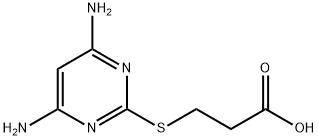 3-(4,6-DIAMINO-PYRIMIDIN-2-YLSULFANYL)-PROPIONIC ACID Struktur