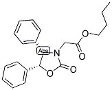 (4S,5R)-(-)-3-BUTOXYCARBONYL-METHYL-4,5-DIPHENYL-2-OXAZOLIDINONE Struktur