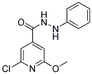 2-CHLORO-6-METHOXY-N'-PHENYLISONICOTINOHYDRAZIDE Struktur