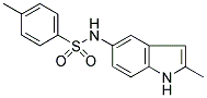 4-METHYL-N-[2-METHYL-1H-INDOL-5-YL]BENZENESULPHONAMIDE Struktur