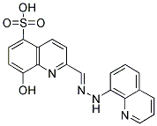 8-HYDROXY-2-(8-QUINOLYLHYDRAZONOMETHYL) QUINOLINE-5-SULFONIC ACID Struktur