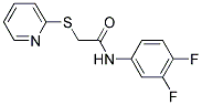 N-(3,4-DIFLUOROPHENYL)-2-(2-PYRIDINYLSULFANYL)ACETAMIDE Struktur