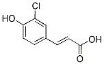 3-CHLORO-4-HYDROXYCINNAMIC ACID Struktur