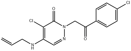 5-(ALLYLAMINO)-4-CHLORO-2-[2-(4-CHLOROPHENYL)-2-OXOETHYL]-3(2H)-PYRIDAZINONE Struktur