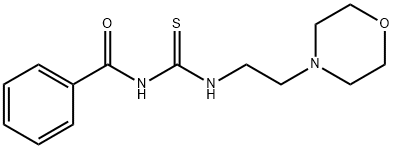 N-BENZOYL-N'-(2-MORPHOLINOETHYL)THIOUREA Struktur