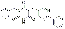 (5E)-1-BENZYL-5-[(2-PHENYLPYRIMIDIN-5-YL)METHYLENE]PYRIMIDINE-2,4,6(1H,3H,5H)-TRIONE Struktur