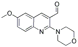 6-METHOXY-2-MORPHOLIN-4-YL-QUINOLINE-3-CARBALDEHYDE Struktur