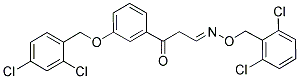 3-(3-[(2,4-DICHLOROBENZYL)OXY]PHENYL)-3-OXOPROPANAL O-(2,6-DICHLOROBENZYL)OXIME Struktur