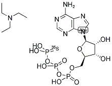 ADENOSINE 5'-[GAMMA-35S]THIOTRIPHOSPHATE, TRIETHYLAMMONIUM SALT Struktur