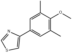 4-(4-METHOXY-3,5-DIMETHYL-PHENYL)-THIAZOLE Struktur