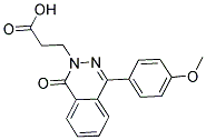 3-(4-(4-METHOXYPHENYL)-1-OXOPHTHALAZIN-2(1H)-YL)PROPANOIC ACID Struktur