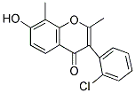 3-(2-CHLORO-PHENYL)-7-HYDROXY-2,8-DIMETHYL-CHROMEN-4-ONE Struktur