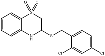 3-[(2,4-DICHLOROBENZYL)SULFANYL]-1LAMBDA6,4-BENZOTHIAZINE-1,1(4H)-DIONE Struktur