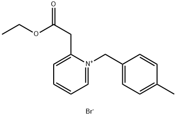 2-(2-ETHOXY-2-OXOETHYL)-1-(4-METHYLBENZYL)PYRIDINIUM BROMIDE Struktur