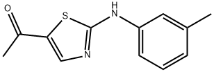 1-[2-(3-TOLUIDINO)-1,3-THIAZOL-5-YL]-1-ETHANONE Struktur