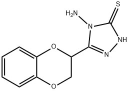 4-AMINO-5-(2,3-DIHYDRO-1,4-BENZODIOXIN-2-YL)-4H-1,2,4-TRIAZOLE-3-THIOL Struktur