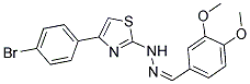 3,4-DIMETHOXYBENZALDEHYDE [4-(4-BROMOPHENYL)-1,3-THIAZOL-2-YL]HYDRAZONE Struktur