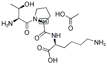 H-THR-PRO-LYS-OH ACETATE SALT Struktur