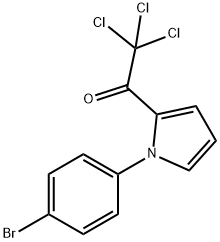 1-[1-(4-BROMOPHENYL)-1H-PYRROL-2-YL]-2,2,2-TRICHLORO-1-ETHANONE Struktur