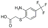 ([2-AMINO-4-(TRIFLUOROMETHYL)PHENYL]SULFANYL)ACETIC ACID Struktur