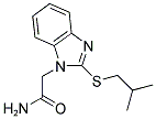 2-[2-(ISOBUTYLTHIO)-1H-BENZIMIDAZOL-1-YL]ACETAMIDE Struktur