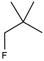 1-FLUORO-2,2-DIMETHYLPROPANE Struktur