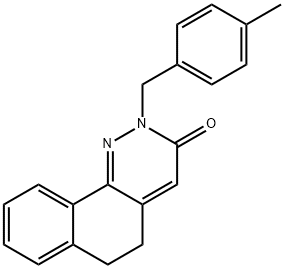 2-(4-METHYLBENZYL)-5,6-DIHYDROBENZO[H]CINNOLIN-3(2H)-ONE Struktur