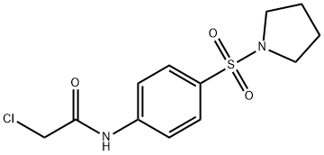 2-CHLORO-N-[4-(PYRROLIDINE-1-SULFONYL)-PHENYL]-ACETAMIDE Struktur