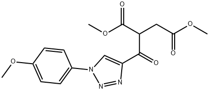 DIMETHYL 2-([1-(4-METHOXYPHENYL)-1H-1,2,3-TRIAZOL-4-YL]CARBONYL)SUCCINATE Struktur