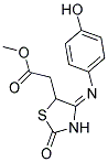 METHYL ((4E)-4-[(4-HYDROXYPHENYL)IMINO]-2-OXO-1,3-THIAZOLIDIN-5-YL)ACETATE Struktur