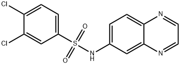 3,4-DICHLORO-N-(6-QUINOXALINYL)BENZENESULFONAMIDE Struktur