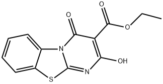 ETHYL 2-HYDROXY-4-OXO-4H-PYRIMIDO[2,1-B][1,3]BENZOTHIAZOLE-3-CARBOXYLATE Struktur