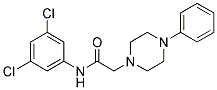 N-(3,5-DICHLOROPHENYL)-2-(4-PHENYLPIPERAZINO)ACETAMIDE Struktur