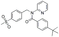 4-TERT-BUTYL-N-(4-(METHYLSULPHONYL)BENZYL)-N-(PYRIDIN-2-YL)BENZAMIDE Struktur