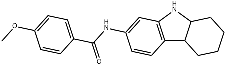 N-(2,3,4,4A,9,9A-HEXAHYDRO-1H-CARBAZOL-7-YL)-4-METHOXYBENZENECARBOXAMIDE Struktur
