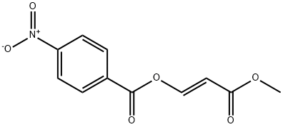 3-METHOXY-3-OXO-1-PROPENYL 4-NITROBENZENECARBOXYLATE Struktur