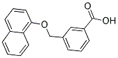 3-(NAPHTHALEN-1-YLOXYMETHYL)-BENZOIC ACID Struktur