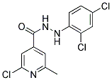 2-CHLORO-N'-(2,4-DICHLOROPHENYL)-6-METHYLISONICOTINOHYDRAZIDE Struktur