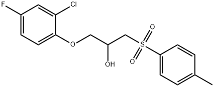 1-(2-CHLORO-4-FLUOROPHENOXY)-3-[(4-METHYLPHENYL)SULFONYL]-2-PROPANOL Struktur