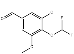 4-(DIFLUOROMETHOXY)-3,5-DIMETHOXYBENZALDEHYDE Struktur