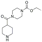 4-(PIPERIDINE-4-CARBONYL)-PIPERAZINE-1-CARBOXYLIC ACID ETHYL ESTER Struktur