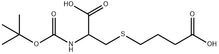 4-((2-[(TERT-BUTOXYCARBONYL)AMINO]-2-CARBOXYETHYL)SULFANYL)BUTANOIC ACID Struktur