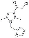 2-CHLORO-1-(1-FURAN-2-YLMETHYL-2,5-DIMETHYL-1H-PYRROL-3-YL)-ETHANONE Struktur