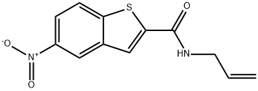 N-ALLYL-5-NITRO-1-BENZOTHIOPHENE-2-CARBOXAMIDE Struktur