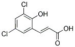 3,5-DICHLORO-2-HYDROXYCINNAMIC ACID Struktur