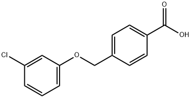 4-(3-CHLORO-PHENOXYMETHYL)-BENZOIC ACID Struktur